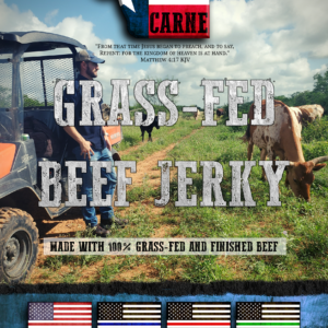 100% Grass Fed and Finished Texan Beef Jerky